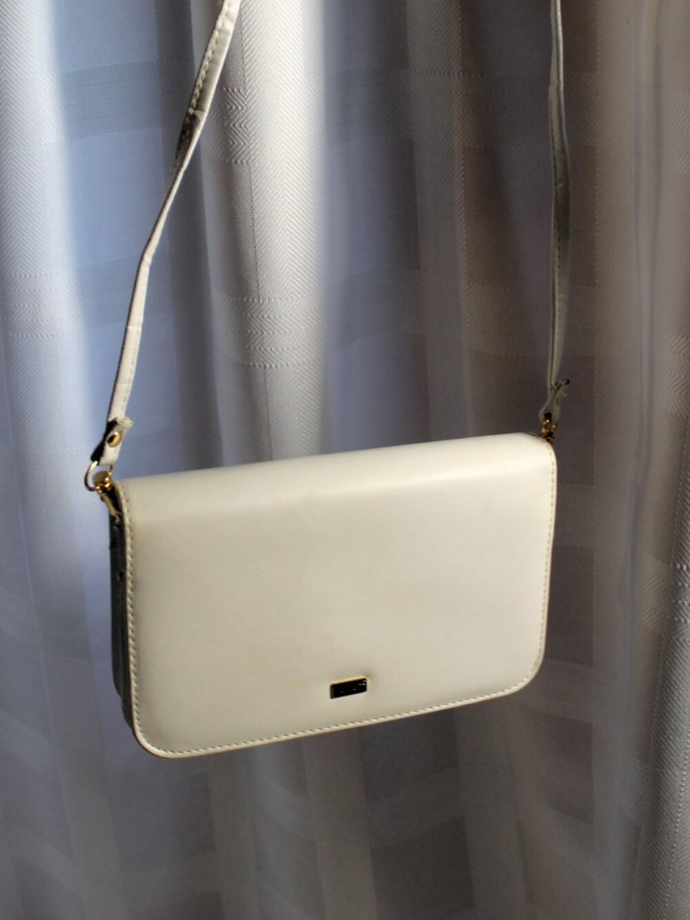 Buxton Off-White Mini Crossbody Bag